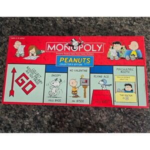 Peanuts Monopoly Y2K Collectors Edition Board Game Snoopy 2002 Complete